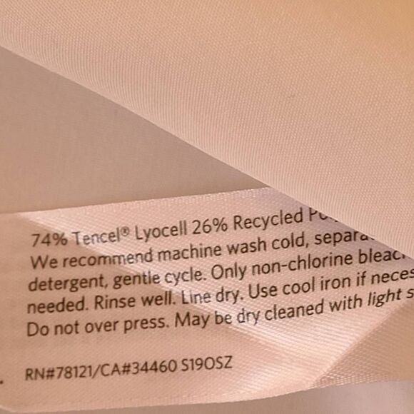 Eileen Fisher Womens White Tencel Short Sleeve Box Top Small - Picture 11 of 14